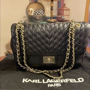 Karl Lagerfeld Paris Agyness Shoulder Bag NEW!